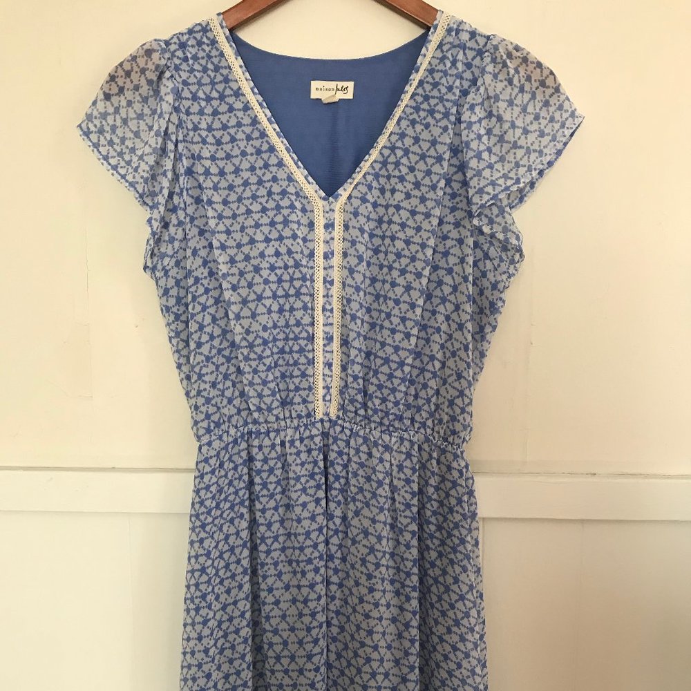 Maison Jules dress with flutter sleeves